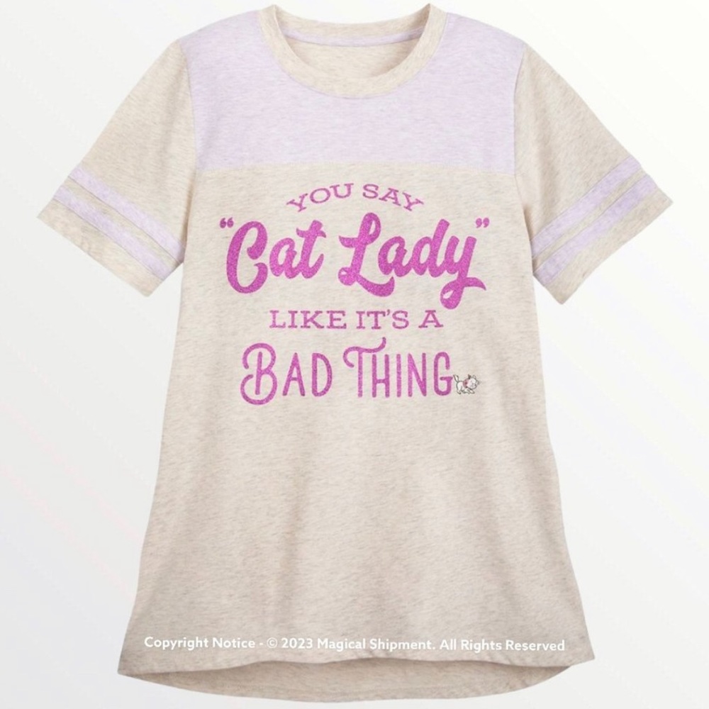 NWOT Disney Parks Aristocats Cat Lady tee - Womens Large